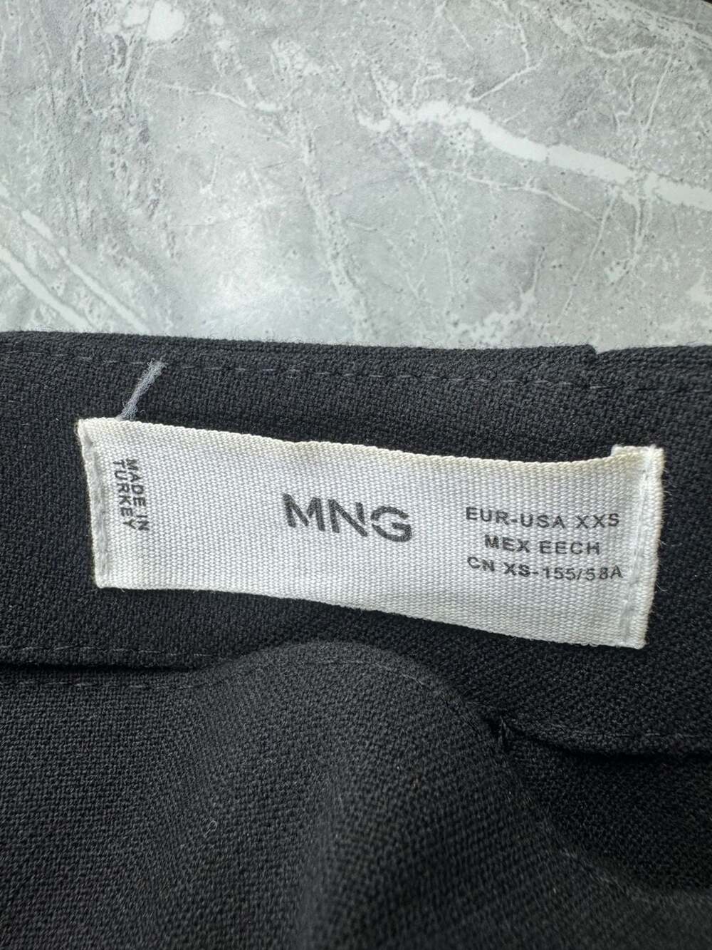 Mango MNG Black Belted Midi‎ Pencil Skirt with Back Slit Size XXS - Picture 10 of 13